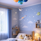 Hdc Space Planet Ceiling Light for Kids Room Astronaut & Solar System Theme LED Flush Mount | Decorative Nursery & Kids Bedroom Ceiling Lamp