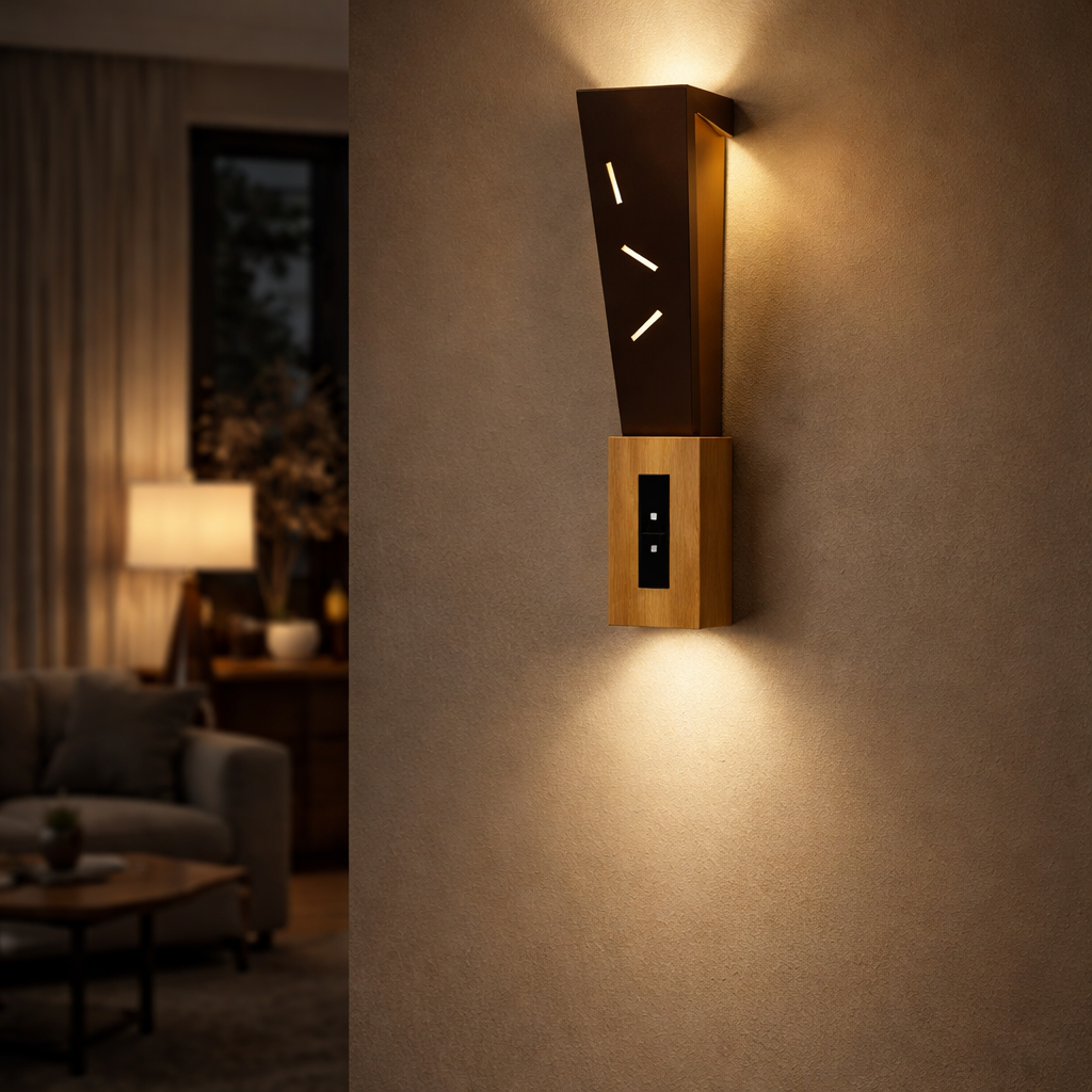 HDC Touch Sensor LED iDimmable Modern Wall Lamp with Touch Control | Warm White Ambient Lighting for Bedroom, Living Room & Hotel Decor