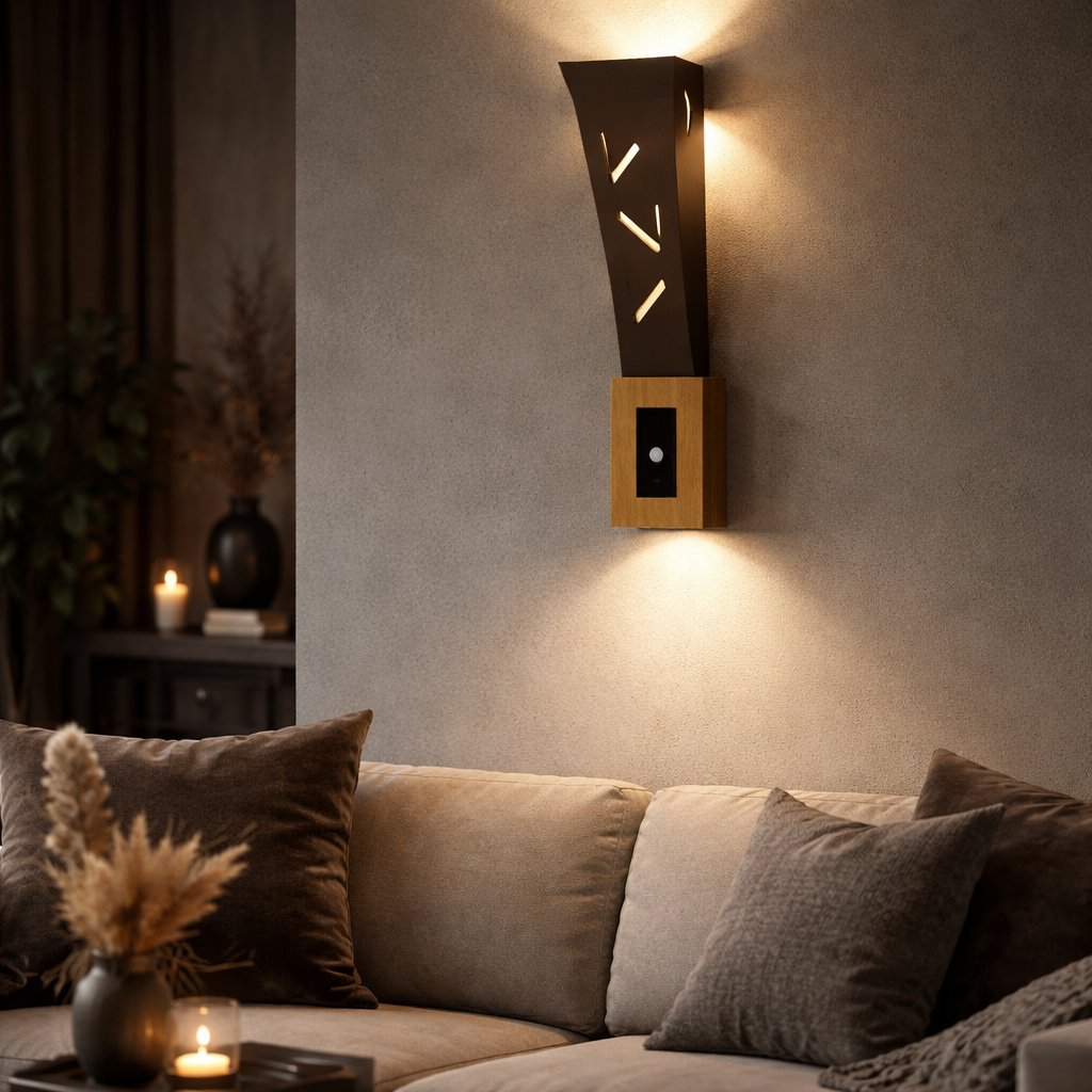 HDC Touch Sensor LED iDimmable Modern Wall Lamp with Touch Control | Warm White Ambient Lighting for Bedroom, Living Room & Hotel Decor