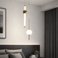 HDC 2 Light Creative White Gold Ceiling Pendant Lamps for Bedside Bedroom Living Room
