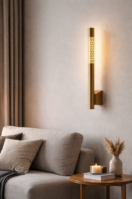 Hdc 12W Modern Designer LED Wall Light in Rose Gold Finish for Living Room & Bedroom