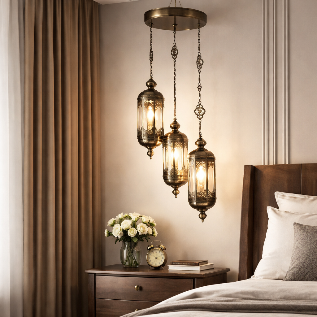 HDC Antique Design Beautiful Circular Light Fixture Ceiling Pendant Chandelier Set Of 3