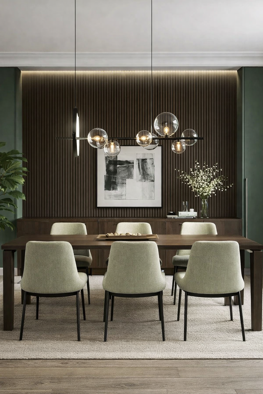 Hdc Modern Bubble Glass Chandelier for Living Room, Dining Table