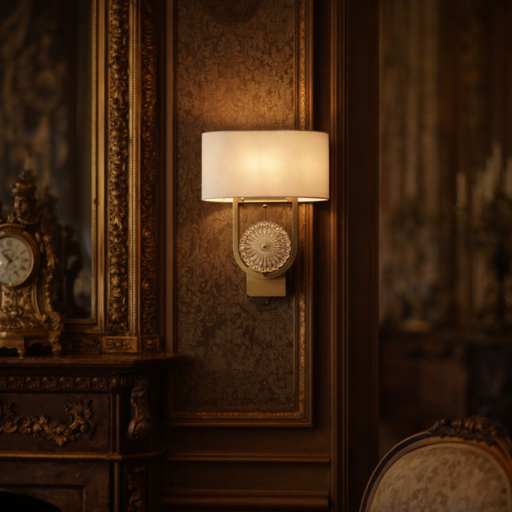 Hdc Minimalist Style Modern Aisle Bedside Wall Lamp With Shade For Living Room