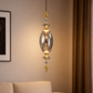 HDC Luxury Amber/Smoke Crystal Pendant Light Modern Metal Glass Led Pendant Lights
