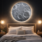 Hdc 330/500mm Modern Simple Darken Moon Bedroom Bedside Wall Lamp