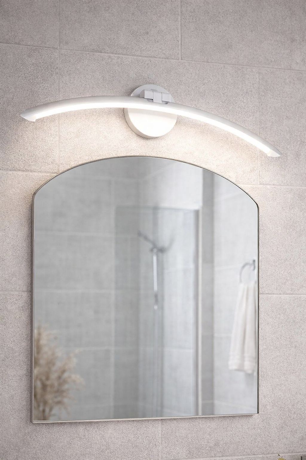 HDC 6W Curve Shape LED Mirror Picture Wall Light, Bathroom Vanity Led Mirror Lamp Light (Warm White)