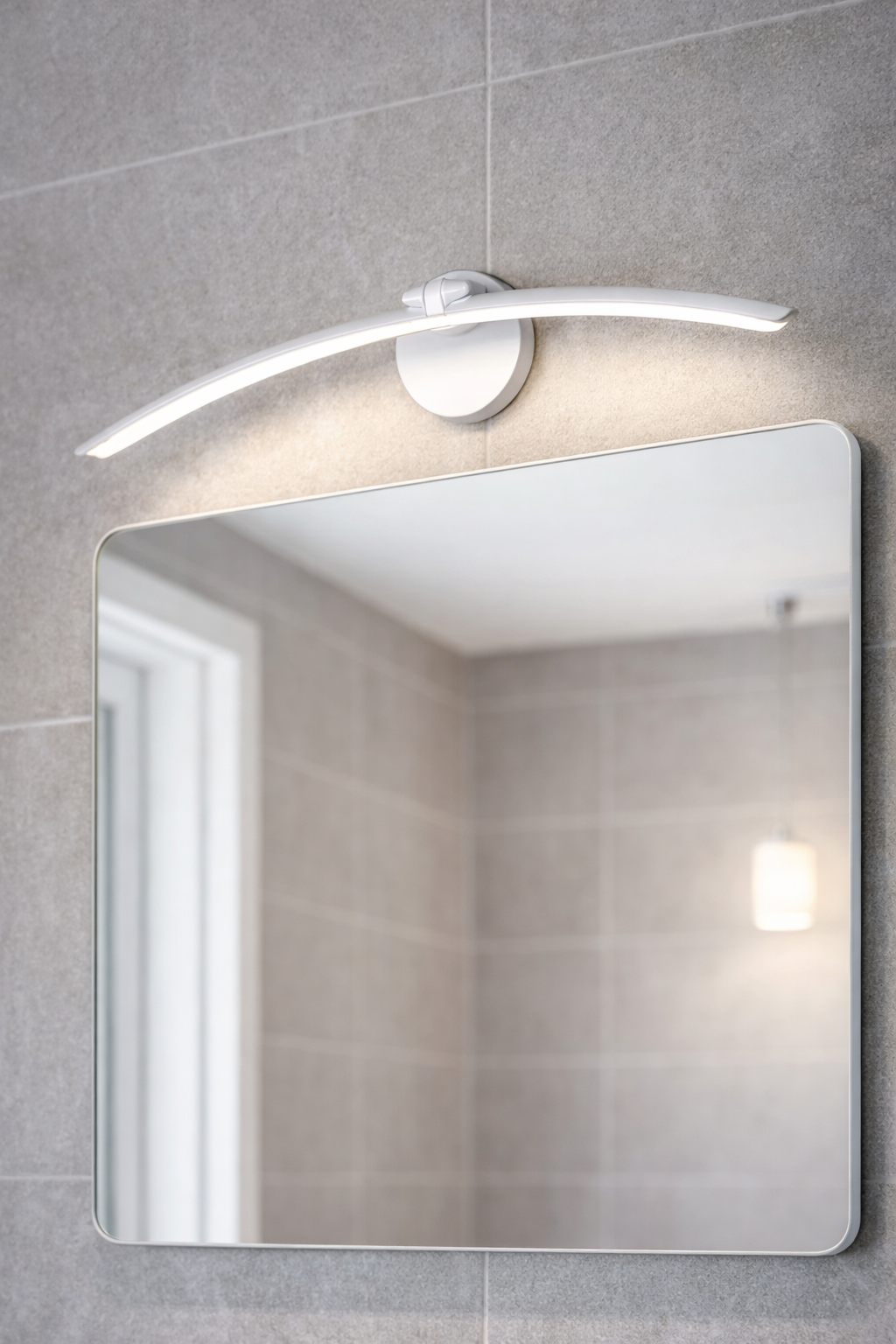 HDC 6W Curve Shape LED Mirror Picture Wall Light, Bathroom Vanity Led Mirror Lamp Light (Warm White)