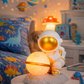 HDC Astronaut Planet Table Lamp | Decorative Space Theme Night Light with Warm Glow for Bedroom, Kids Room & Home Décor