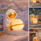 HDC Astronaut Planet Table Lamp | Decorative Space Theme Night Light with Warm Glow for Bedroom, Kids Room & Home Décor