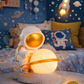 HDC Astronaut Planet Table Lamp | Decorative Space Theme Night Light with Warm Glow for Bedroom, Kids Room & Home Décor