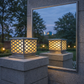 HDC Modern Stainless Steel Finish Outdoor Cubic Gate Light for Pillars & Boundary Walls