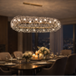 HDC 1000mm Crystal Design Luxury Oval Chandelier Light for Dining