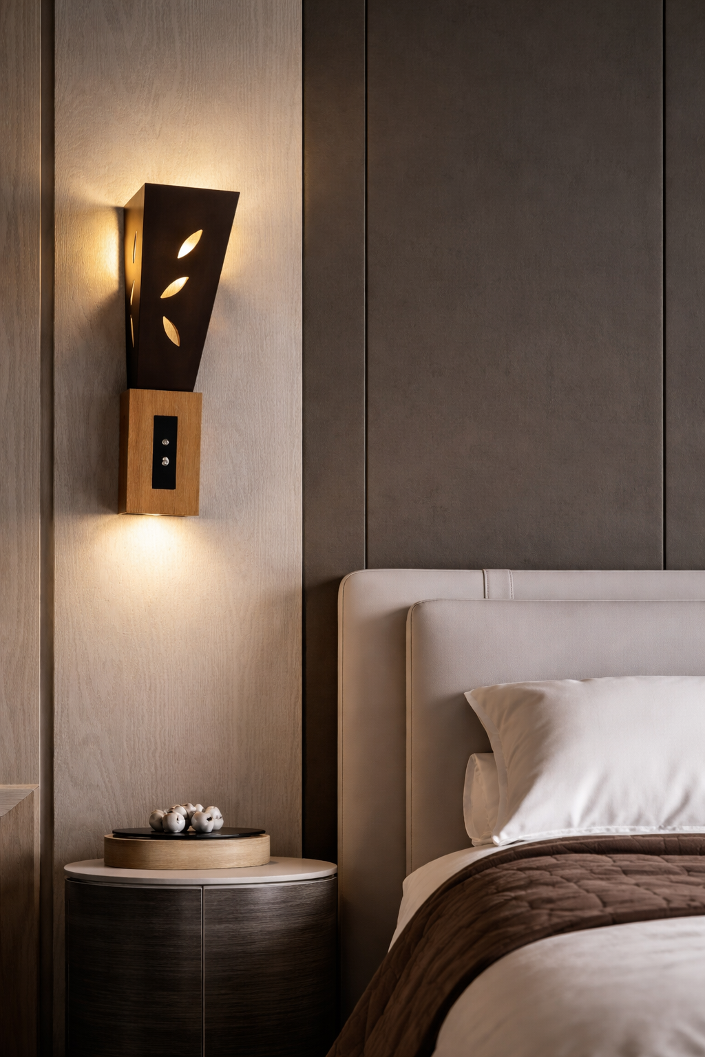 HDC Touch Sensor LED iDimmable Modern Wall Lamp with Touch Control | Warm White Ambient Lighting for Bedroom, Living Room & Hotel Decor