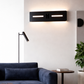 HDC Modern Matte Black Finish Touch Sensor LED Contemporary Indoor Wall Lamp