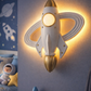 Hdc Kids Rocket LED Wall Light – Modern Space Theme Decorative Wall Lamp