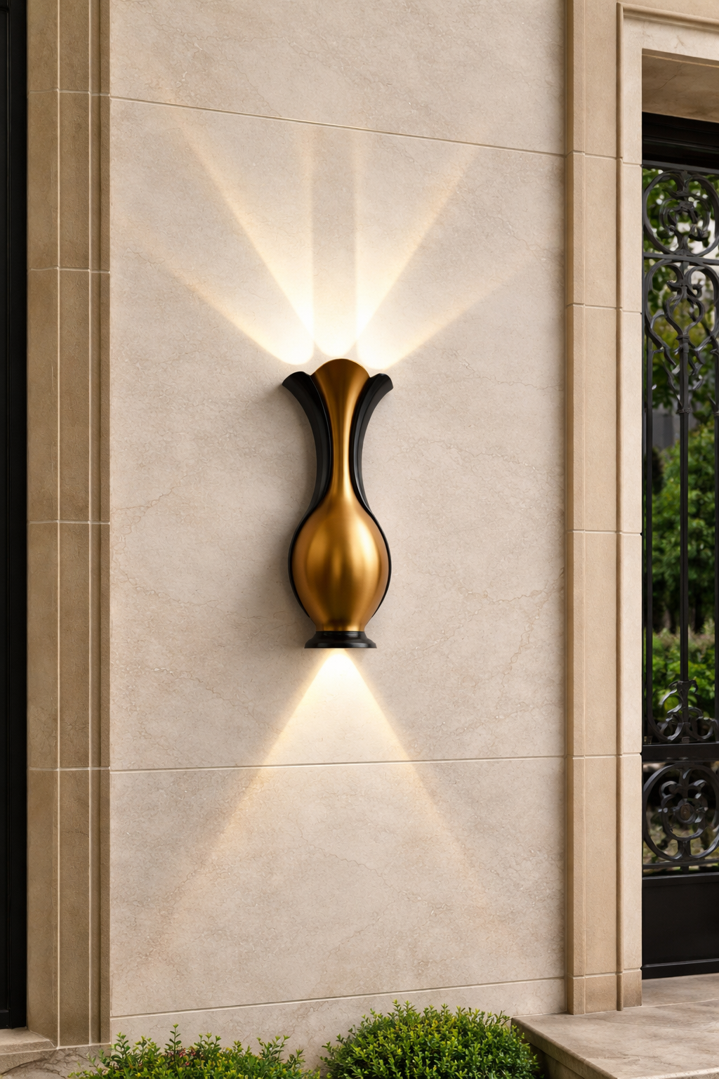 HDC Luxury Brown/ Grey Dual Glow Outdoor Light for Outdoor Spaces