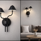 HDC Black 12 Watt Luxury Dual Arm Wall Light for Bedroom, Living Room