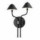 HDC Black 12 Watt Luxury Dual Arm Wall Light for Bedroom, Living Room