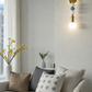 HDC Luxury Gold Body Glass Ball Hanging Wall Light for Living Room
