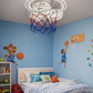 Hdc Premium Kids Basketball Ceiling Light with LED Ring – Sports Theme Bedroom Lighting
