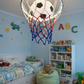 Hdc Kids Football Ceiling Light with Hoop Net Design – Creative Sports Theme LED Light