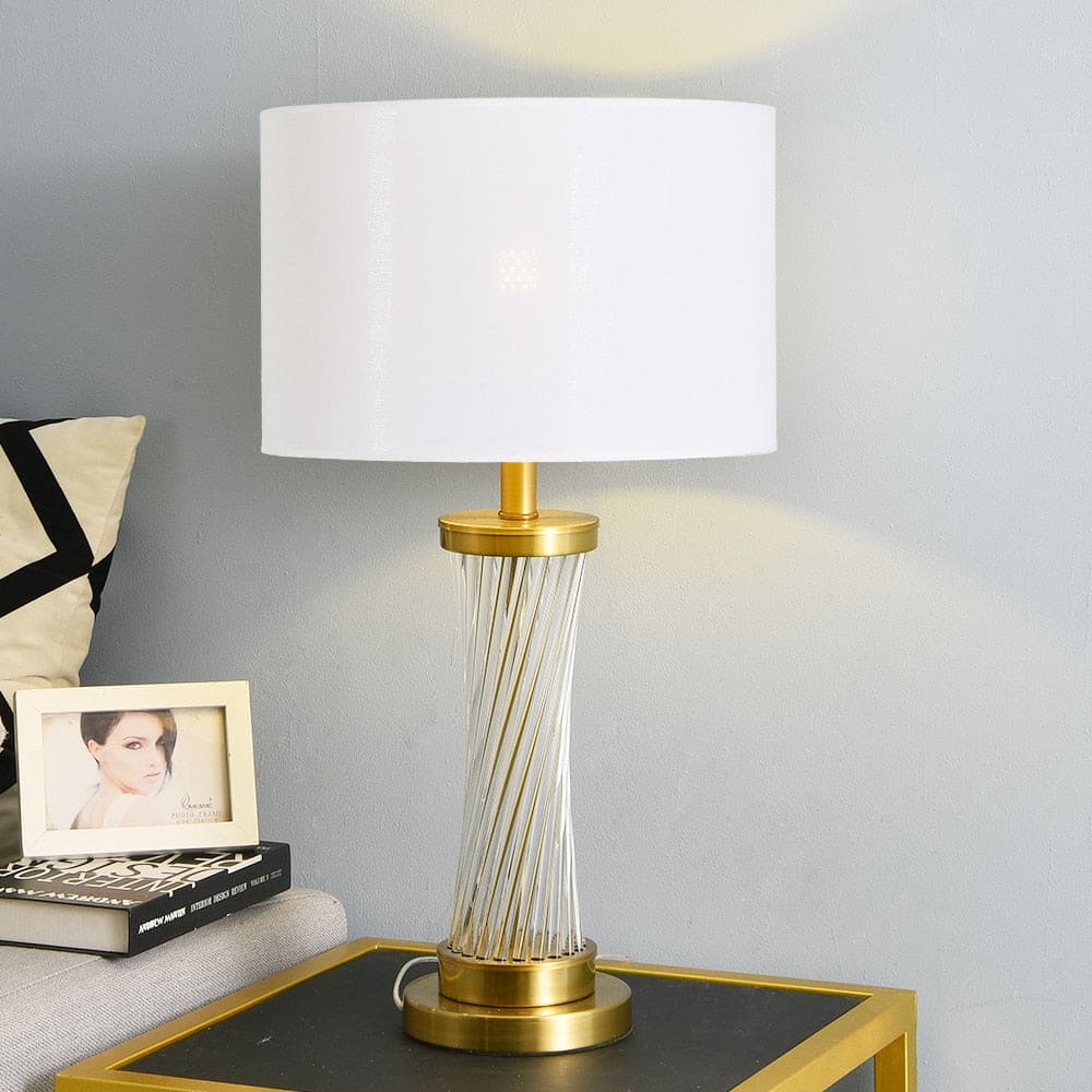 Hdc Crystal Glass Table Lamps For Bedroom Living Room Bedside Lamp Night