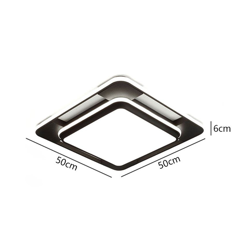 HDC 500MM Square LED Ceiling Light for Bedroom, Living Room