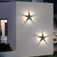 HDC Luxury Black Star Shape Outdoor Wall Light