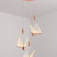 HDC Led 3 Light Gold Butterfly Bedside Hanging Pendant Ceiling Lamp Light Fixture - Warm White