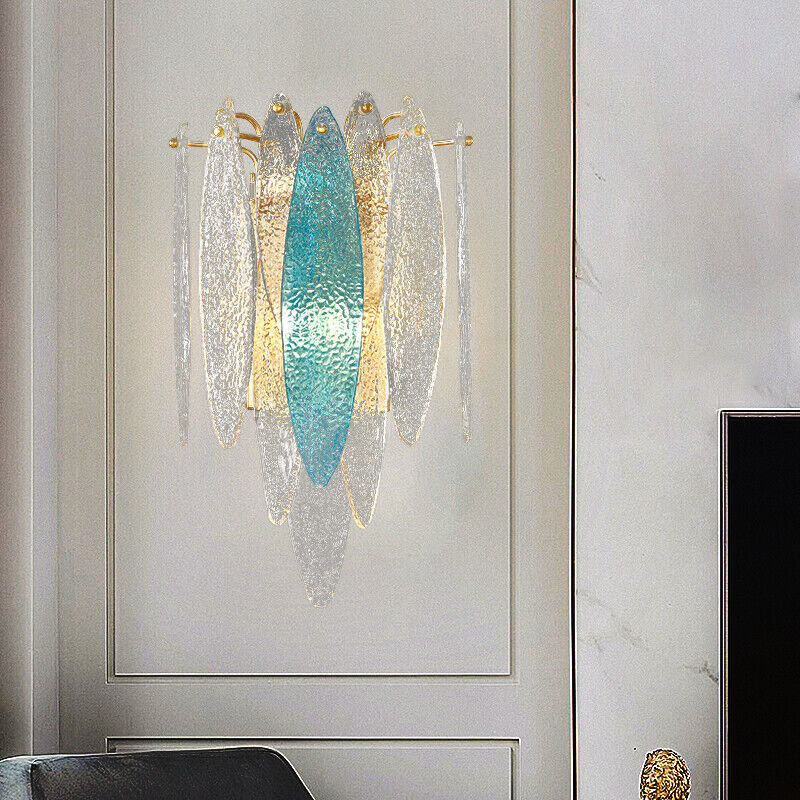 Hdc Modern Colorful Metal Class Wall Light Living Room Bedroom Beside Wall Lamp