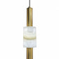 HDC Modern Gold Glass Pendant Light for Bedroom, Living Room