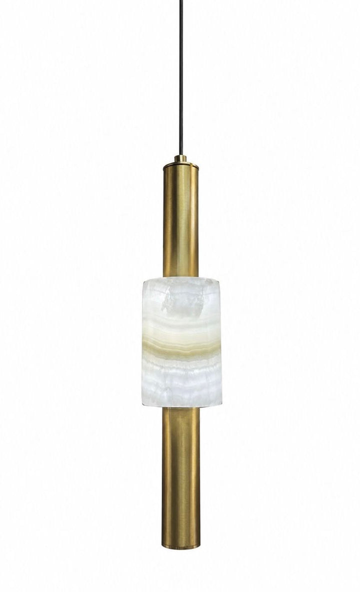 HDC Modern Gold Glass Pendant Light for Bedroom, Living Room