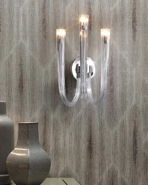 Hdc Candle Glass Wall Light for Bedroom Living Room