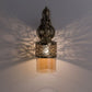 HDC Amber Glass Antique Bronze Hanging Wall Light