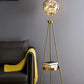 HDC Glass Ball Tripod Holder Vertical Living Room Floor Lamp (Color : Warm Light)