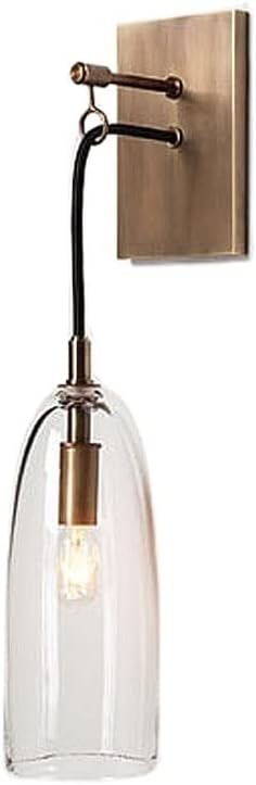 HDC 1 Light Simple Luxury Lantern Glass Wall Light