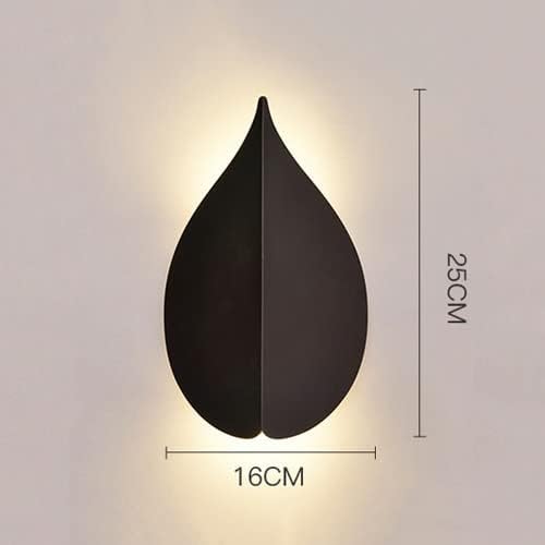 HDC Luxury Matte Black Leaf Outdoor Light