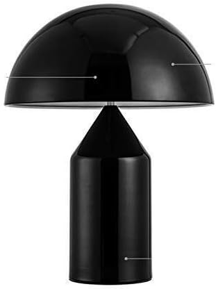 Hdc Mushroom Modern Architect LED Desk Lamps, Luxury Decorations Made of Nordic Chrome Metal with Warm White Light- Black