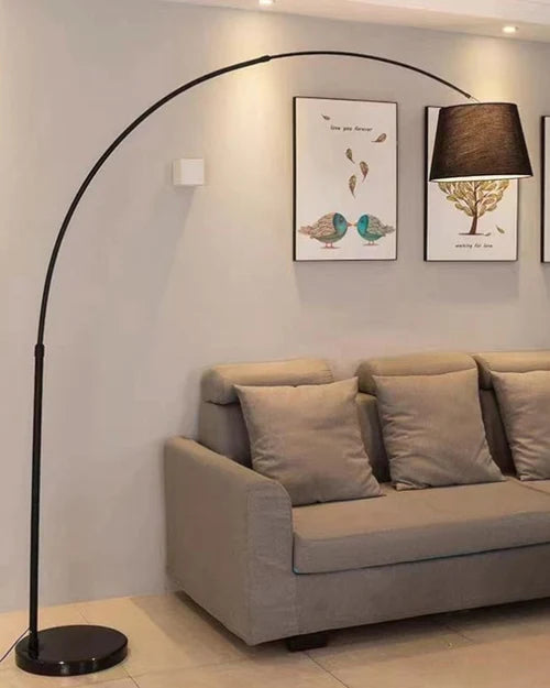 HDC Nordic LED Modern Black Arch Floor Light Indoor Lighting Floor Lamp