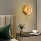 Hdc Led Golden Circle Luminous Orbit Glass Disc Wall Light