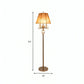 Hdc Beige 3 Lights Standing Light Traditionalism  Reading Floor Lamp with Dangling Crystal