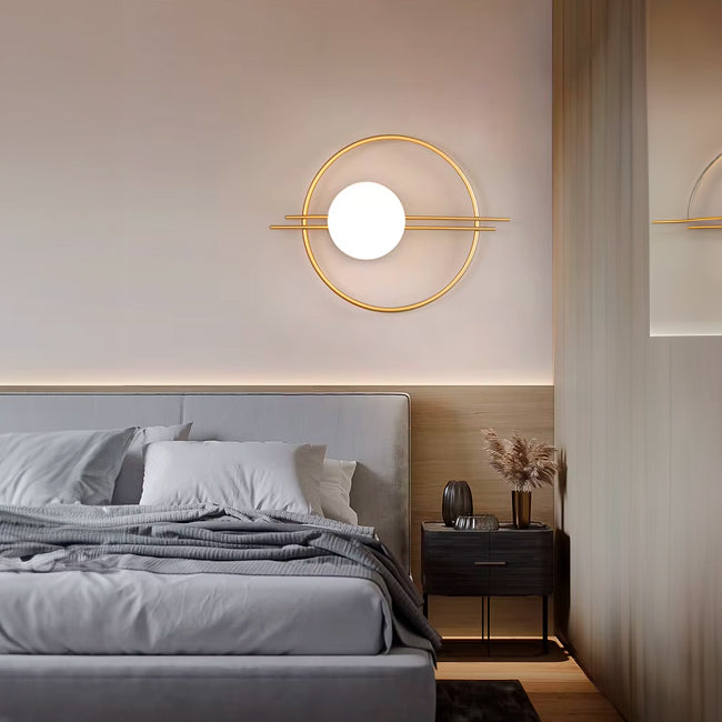 Ojaro Nordic Golden LED Wall Lamp Indoor LED Wall Lighting Fixtures