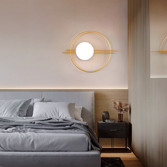 Ojaro Nordic Golden LED Wall Lamp Indoor LED Wall Lighting Fixtures