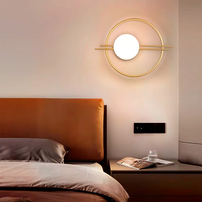Ojaro Nordic Golden LED Wall Lamp Indoor LED Wall Lighting Fixtures