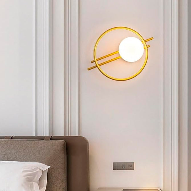 Ojaro Nordic Golden LED Wall Lamp Indoor LED Wall Lighting Fixtures