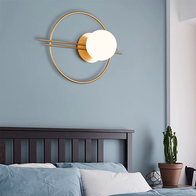 Ojaro Nordic Golden LED Wall Lamp Indoor LED Wall Lighting Fixtures