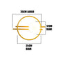Ojaro Nordic Golden LED Wall Lamp Indoor LED Wall Lighting Fixtures