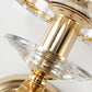 Hdc Gold Crystal Glass Shade Wall Light