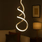 HDC Modern Minimalist Gold Led Pendant Lamp Art Spiral Design Restaurant Study Bar Counter Light Fixtures